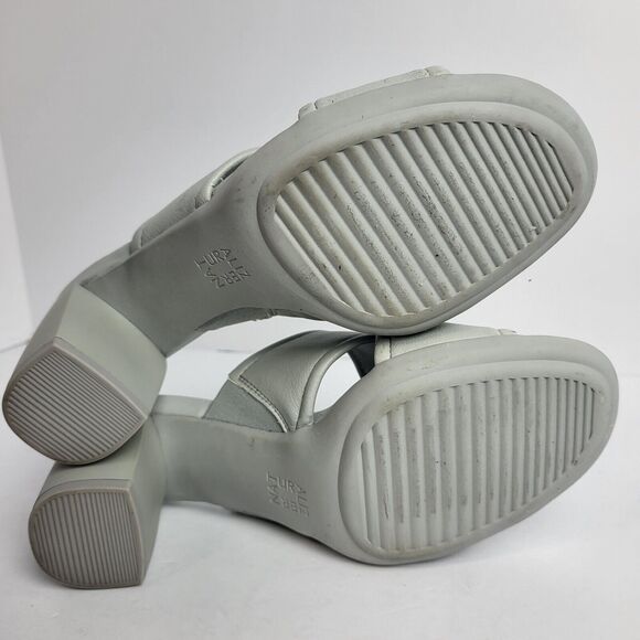 Naturalizer Women's Genn Rhythm Criss Cross Front Slip On Heels Shoes Gray 7.5 - Picture 10 of 11